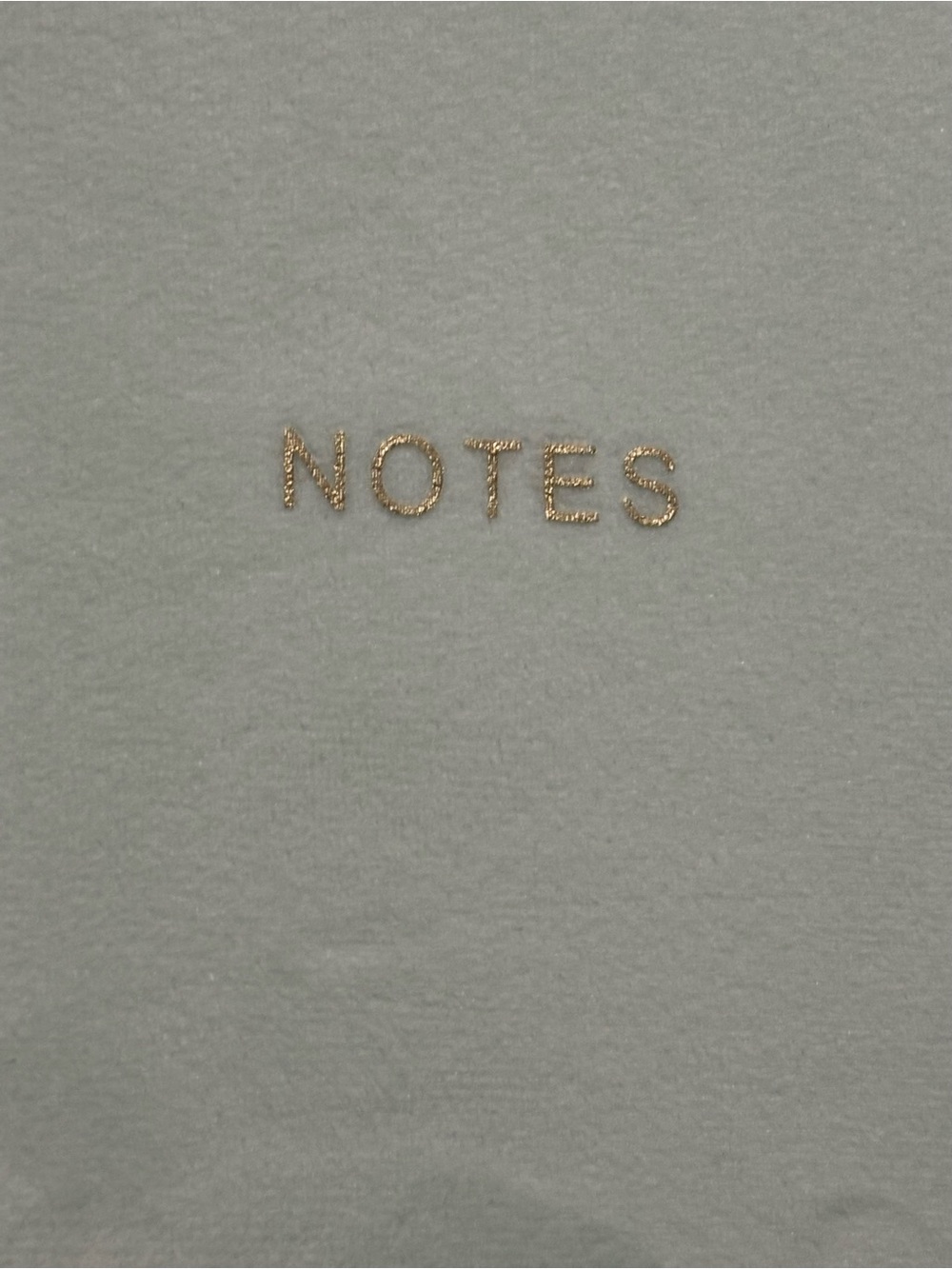 Mint green notebook with soft velvet cover and lined pages - Picture 2 of 4